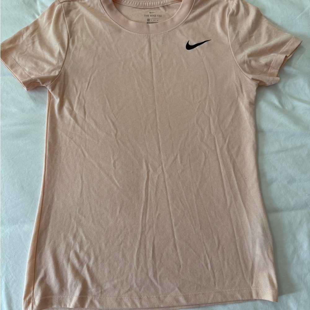 Nike Blush Tee with Black Swoosh